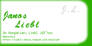 janos liebl business card